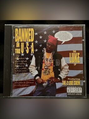 Luke Featuring 2 Live Crew Banned In The USA CD 1990 Atlantic 7567-91424-2